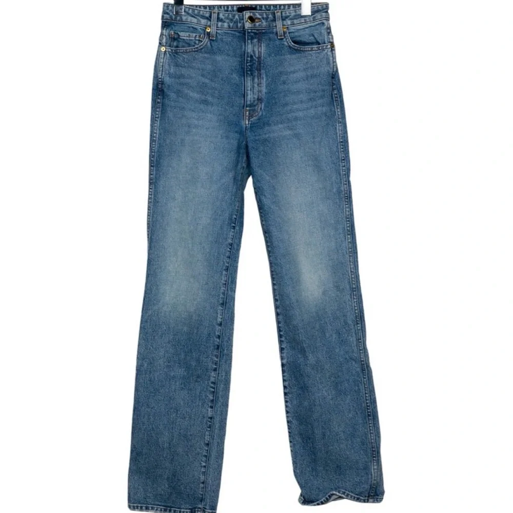 KHAITE Danielle Blue Denim Jeans - Picture 1 of 6